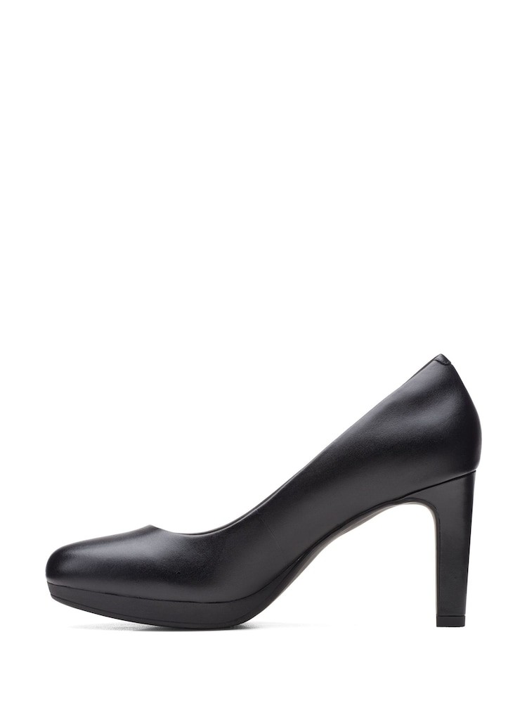 Clarks Black Leather Ambyr Joy Shoes - Image 2 of 7