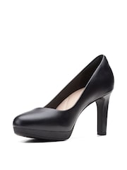 Clarks Black Leather Ambyr Joy Shoes - Image 4 of 7