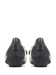 Pavers Casual Leather Black Moccasin Shoes - Image 3 of 5