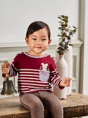 JoJo Maman Bébé Berry Mouse Pocket Breton Top - Image 1 of 7