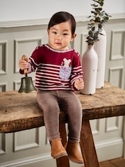 JoJo Maman Bébé Berry Mouse Pocket Breton Top - Image 2 of 7