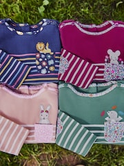 JoJo Maman Bébé Berry Mouse Pocket Breton Top - Image 3 of 7
