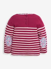 JoJo Maman Bébé Berry Mouse Pocket Breton Top - Image 6 of 7