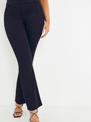 Simply Be Black Sculpting Bootcut Jeggings - Image 2 of 4