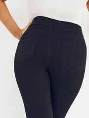 Simply Be Black Sculpting Bootcut Jeggings - Image 4 of 4