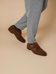 Jones Bootmaker Nathaniel Leather Double Monk Shoes - Image 1 of 6