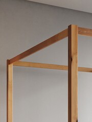 Get Laid Beds Honey Low Four Poster Square Leg Solid Wood Bed - Image 4 of 4