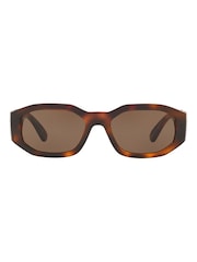 Versace Brown Medusa Biggie Sunglasses - Image 14 of 14