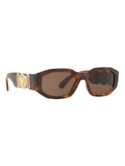 Versace Brown Medusa Biggie Sunglasses - Image 2 of 14