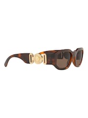 Versace Brown Medusa Biggie Sunglasses - Image 3 of 14