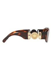 Versace Brown Medusa Biggie Sunglasses - Image 4 of 14