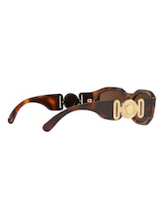 Versace Brown Medusa Biggie Sunglasses - Image 5 of 14