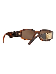 Versace Brown Medusa Biggie Sunglasses - Image 6 of 14