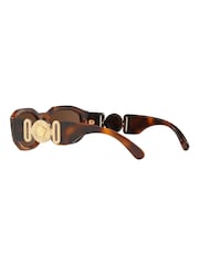Versace Brown Medusa Biggie Sunglasses - Image 9 of 14