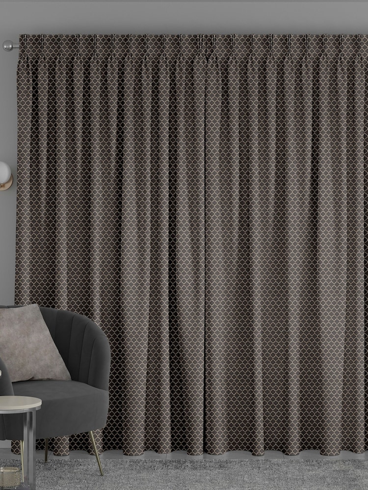 Brown Bramhall Made To Measure Curtains - Image 2 of 9