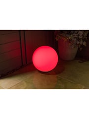 SolarCentre White Shape Sphere Outdoor Solar Light - Image 2 of 3