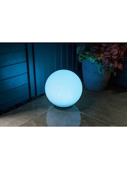 SolarCentre White Shape Sphere Outdoor Solar Light - Image 3 of 3