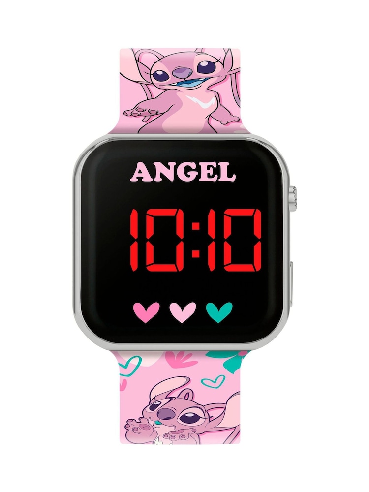 Peers Hardy Black Disney Lilo and Stitch LED Strap Watch LAS4087 - Image 1 of 4