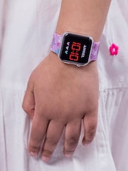 Peers Hardy Black Disney Lilo and Stitch LED Strap Watch LAS4087 - Image 2 of 4