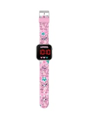 Peers Hardy Black Disney Lilo and Stitch LED Strap Watch LAS4087 - Image 3 of 4
