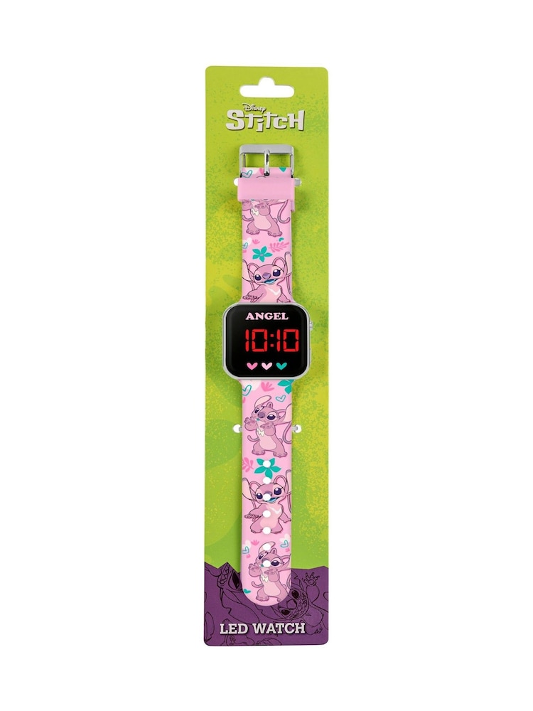 Peers Hardy Black Disney Lilo and Stitch LED Strap Watch LAS4087 - Image 4 of 4