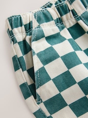 White/Green Checkerboard - ខោ​សម្រាប់​ទាញ​ចូល​ក្នុង​ធុង (3ខែ-7ឆ្នាំ) - រូបភាព 9 នៃ 9
