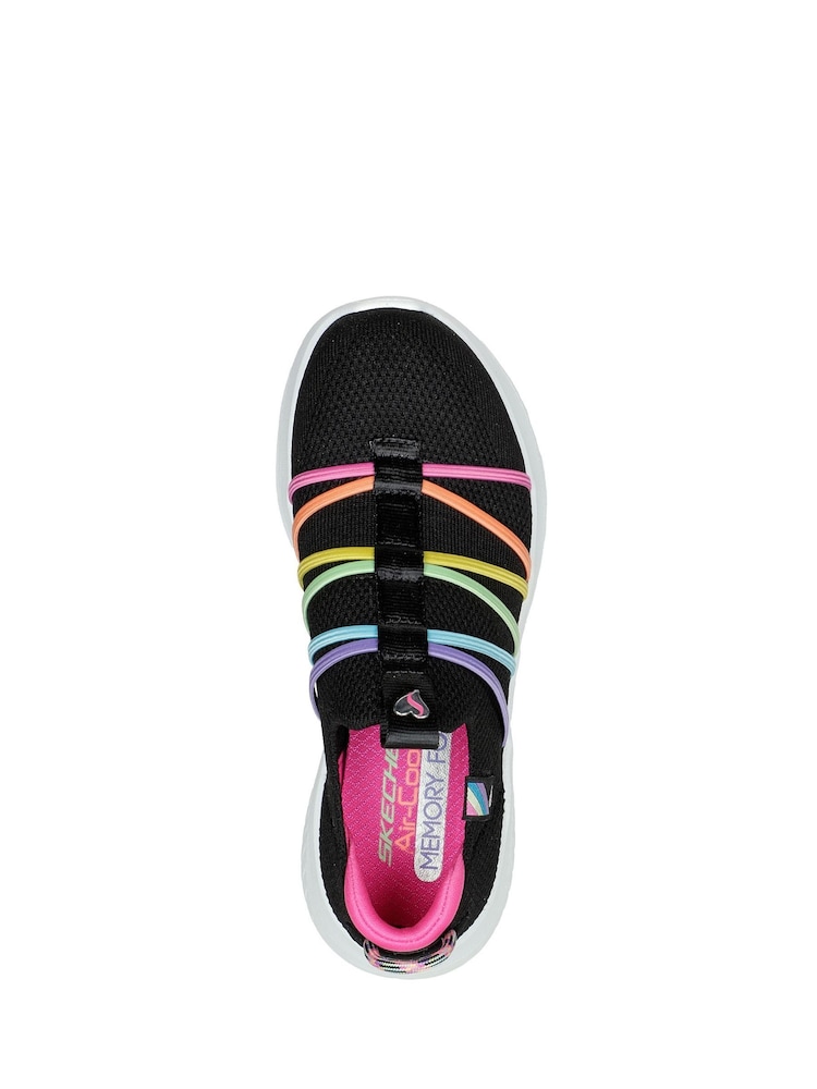 Skechers Black Ultra Flex 3.0 Kids Trainers - Image 4 of 5