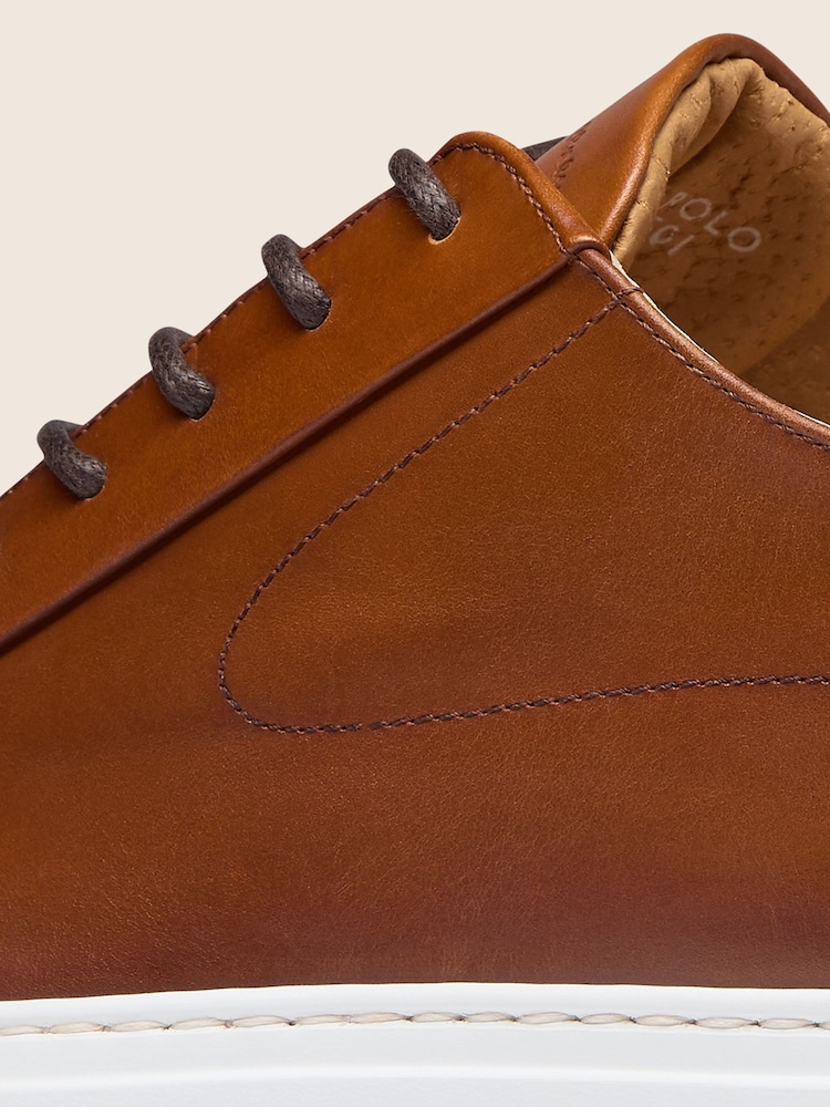 Oliver Sweeney Natural Sirolo Hand Antiqued Leather Lightweight Trainers - Image 6 of 6 Oliver Sweeney Natural Sirolo Hand Antiqued Leather Lightweight Trainers - Image 6 of 6