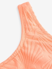Orange Shell Textured Swimsuit (3-16yrs) - Image 7 of 7
