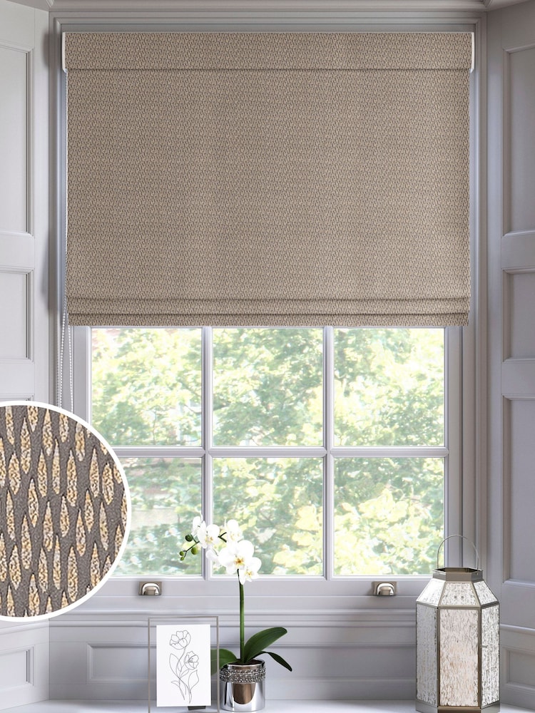 Mole Brown Artist Made To Measure Roman Blinds - Image 1 of 6