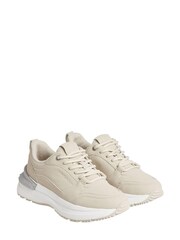 Calvin Klein Cream Chunky Running Trainers - Image 1 of 4