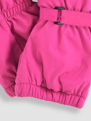 JoJo Maman Bébé Fushcia Pink Waterproof Fleece Lined Mittens - Image 2 of 3