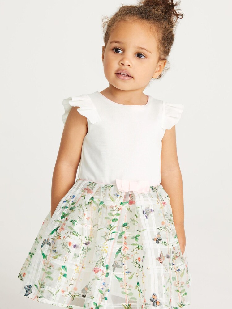 Baker by Ted Baker White Burnout Mockable Dress - Image 1 of 7 Baker by Ted Baker White Burnout Mockable Dress - Image 1 of 7