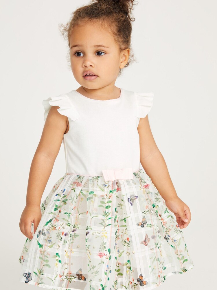 Baker by Ted Baker White Burnout Mockable Dress - Image 2 of 7 Baker by Ted Baker White Burnout Mockable Dress - Image 2 of 7