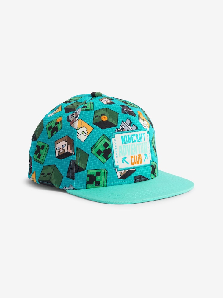 Blue Minecraft License Cap (1-16yrs) - Image 1 of 2 Blue Minecraft License Cap (1-16yrs) - Image 1 of 2