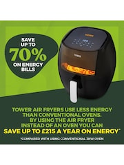 Tower Black 7L Digital Air Fryer - Image 3 of 8