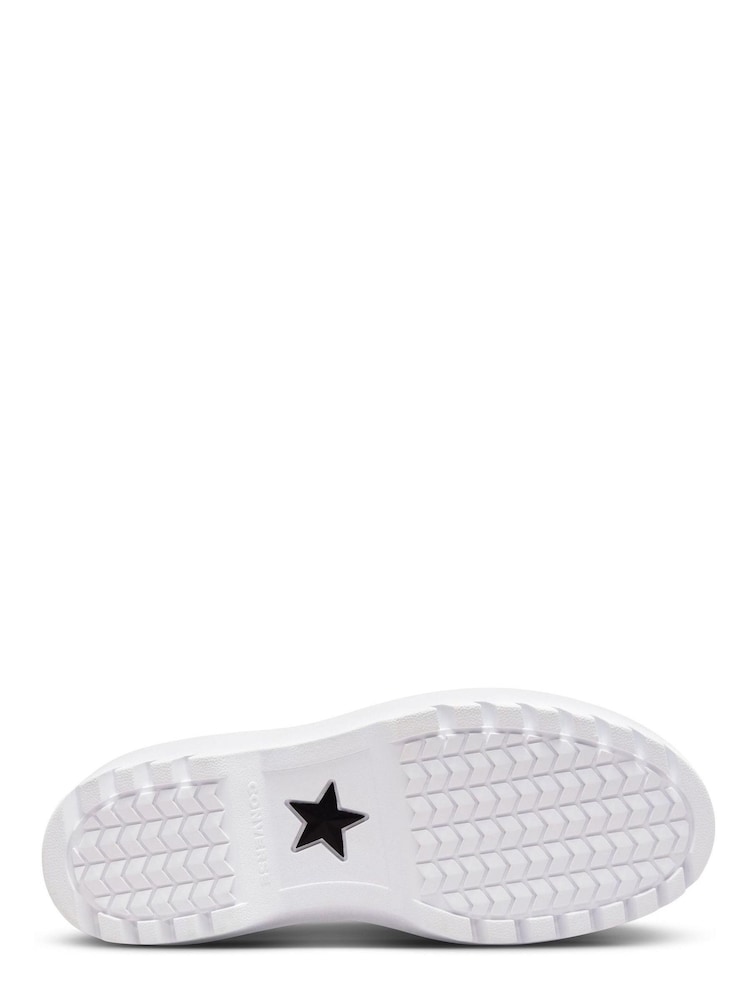 Weiß - Converse Geflochtene Glitter Lift Junior Turnschuhe - Bild 8 von 8 Weiß - Converse Geflochtene Glitter Lift Junior Turnschuhe - Bild 8 von 8