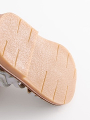 White Standard Fit (F) Leather Sandals - Image 4 of 6