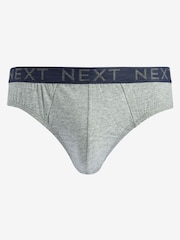 Blue 10 pack Cotton Rich Briefs - Image 3 of 7