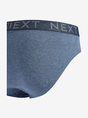 Blue 10 pack Cotton Rich Briefs - Image 6 of 7