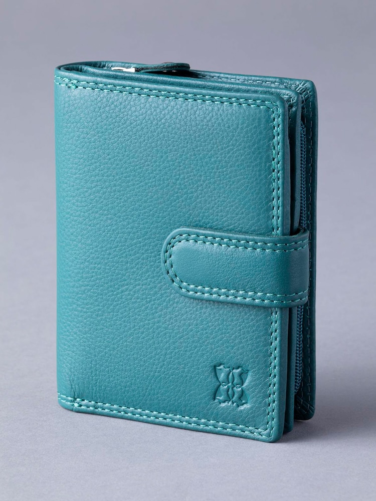 Lakeland Leather Teal Green Small Tab Purse - Image 1 of 5