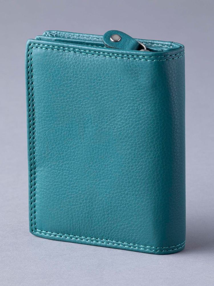 Lakeland Leather Teal Green Small Tab Purse - Image 2 of 5