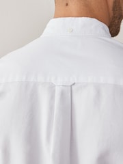 White 100% Cotton Short Sleeve Oxford Shirt 3 Pack - Image 6 of 6