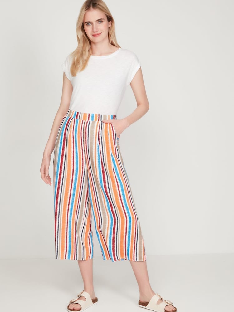 M&co Cropped-Hosenrock mit Streifen, Weiss - Bild 2 von 5