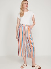 M&co Cropped-Hosenrock mit Streifen, Weiss - Bild 3 von 5
