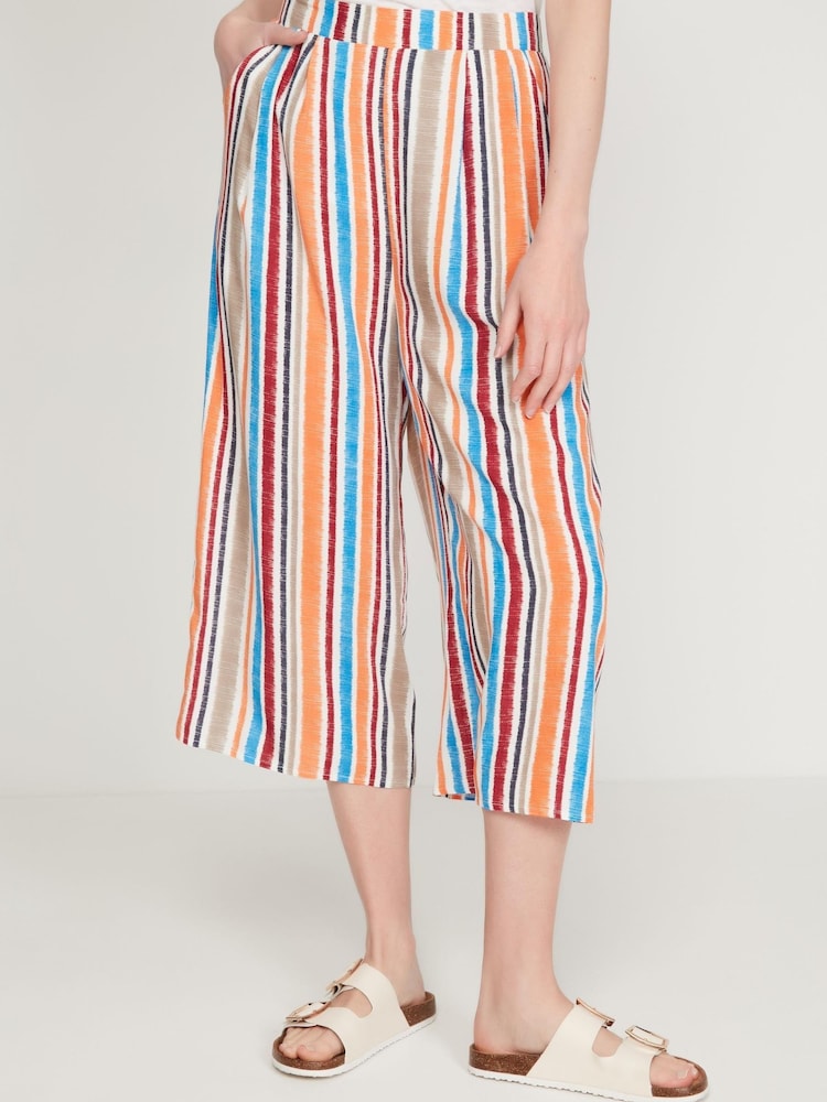 M&co Cropped-Hosenrock mit Streifen, Weiss - Bild 5 von 5