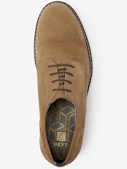 Stone Suede Derby Shoes - Image 4 of 5