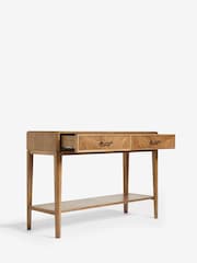 Nina Campbell Dark Oak Tedworth Console Table - Image 7 of 9