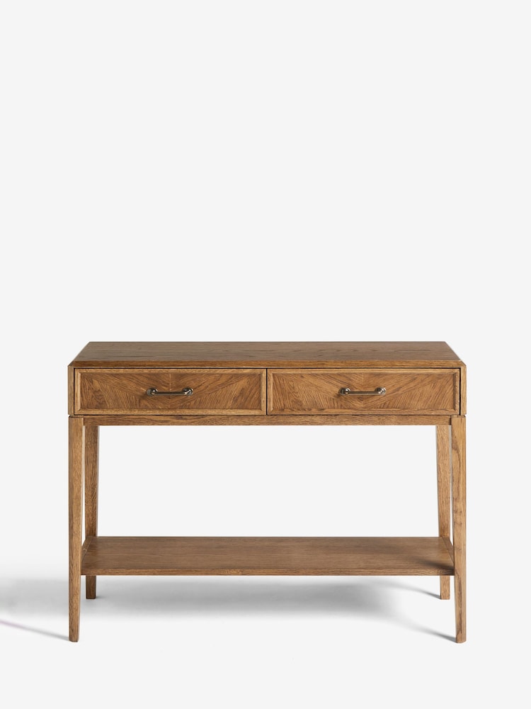 Nina Campbell Dark Oak Tedworth Console Table - Image 9 of 9
