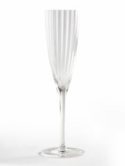 Jasper Conran London Set of 4 Clear Fluted Champagne Flute Glasses - Image 4 of 4